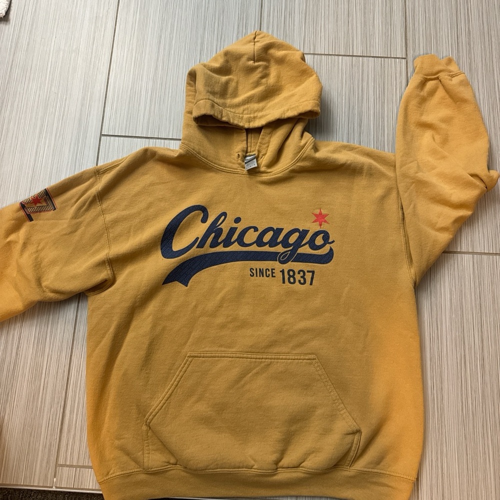 Gildan Chicago Pullover Hoodie - Mustard